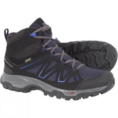 Botas Salomon Tibai Mid Hombre Gris Oscuro / Moradas - Chile SWR305281